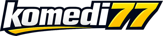 Logo komedi77 platform hiburan online Indonesia